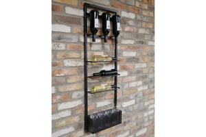 Industrial Wall mounted Wine Rack