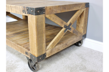 Industrial Reclaimed Solid Wood Coffee Table