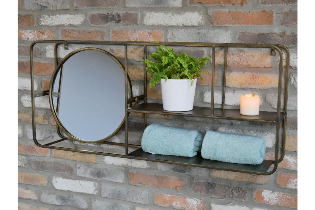Wall Unit with Mirror