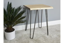 Live Edge Hairpin Side Table