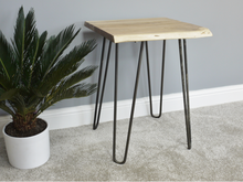 Live Edge Hairpin Side Table
