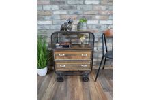 Industrial Rustic Side Cabinet - Side Table - Bedside Cabinet
