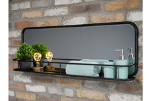 Industrial Shelf with Mirror