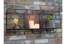 Industrial Shelf Unit with Hooks