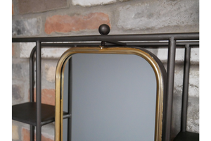 Wall Shelf Unit with Mirror