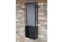 Industrial Wall Unit with Mirror - 2 Shelves