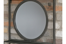 Industrial Rustic Mirror with Shelf & Hooks
