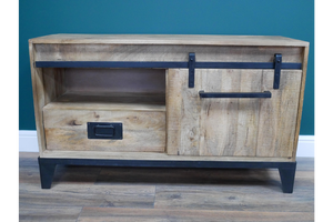 Brand new in! Modern Industrial Mango Wood Cabinet