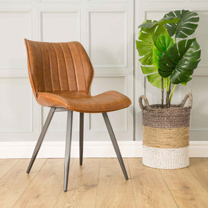 Set of 2 Dining Chair- Vegan Leather