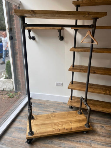 Industrial Style Clothes Hanging Rail