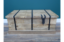 Brand new in! Rustic Industrial Trunk with Wine Bottle Storage