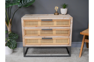 New In! Rattan Wicker Chest of Drawers