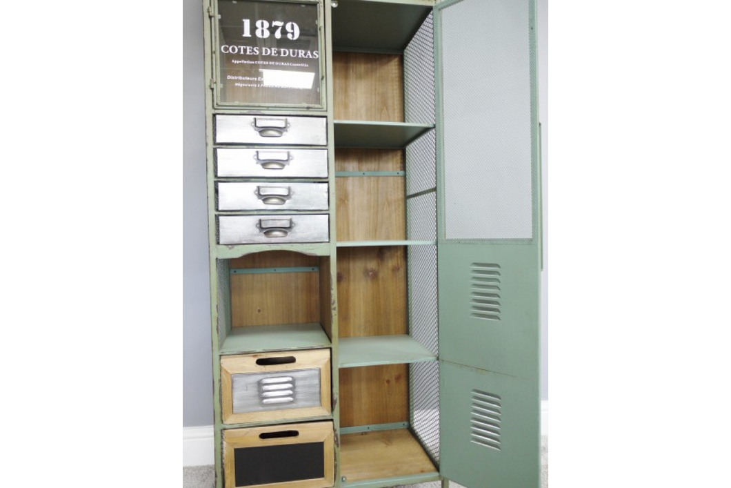 Industrial Vintage Tall Cabinet